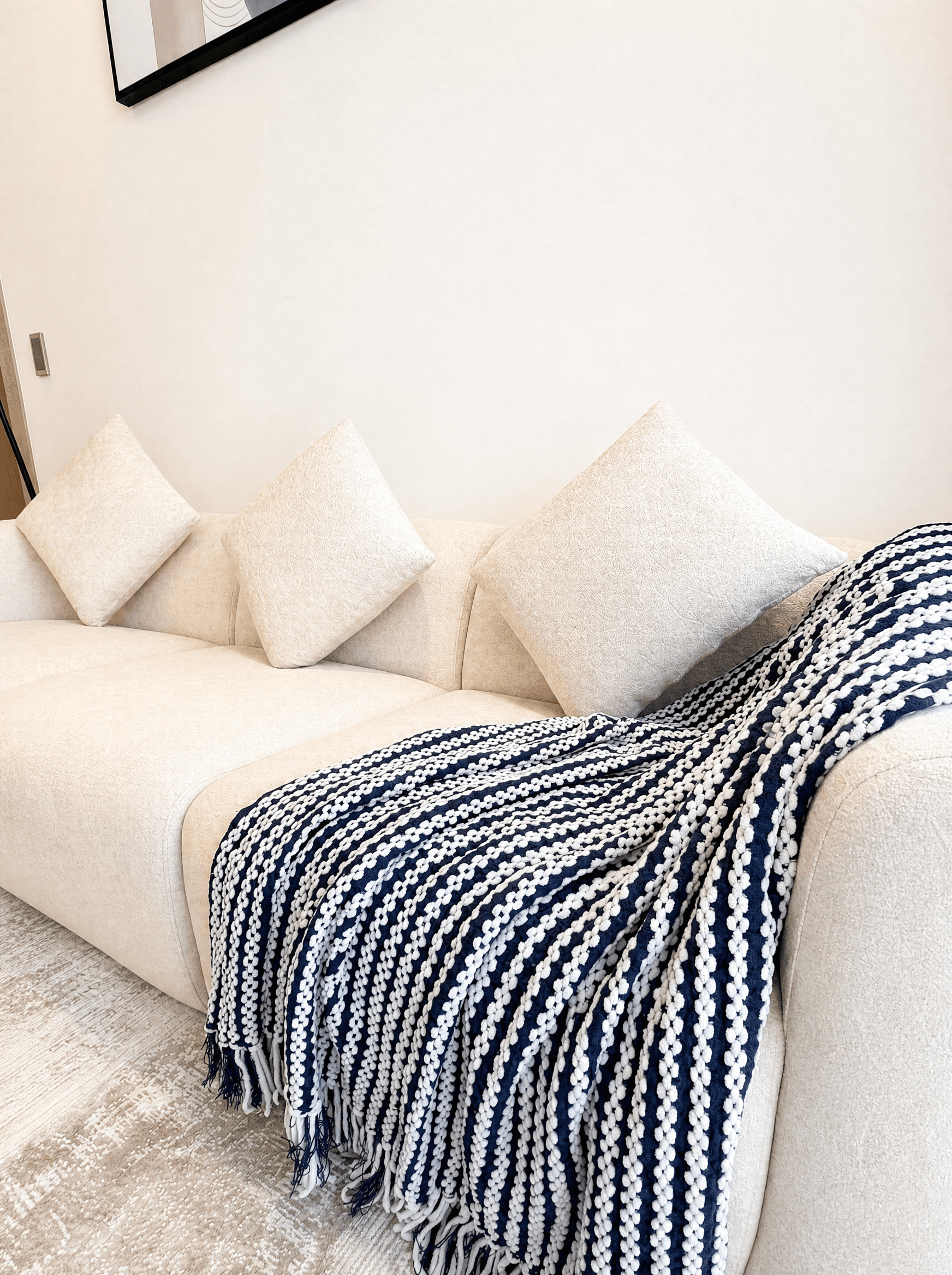 Designer fabric sofa