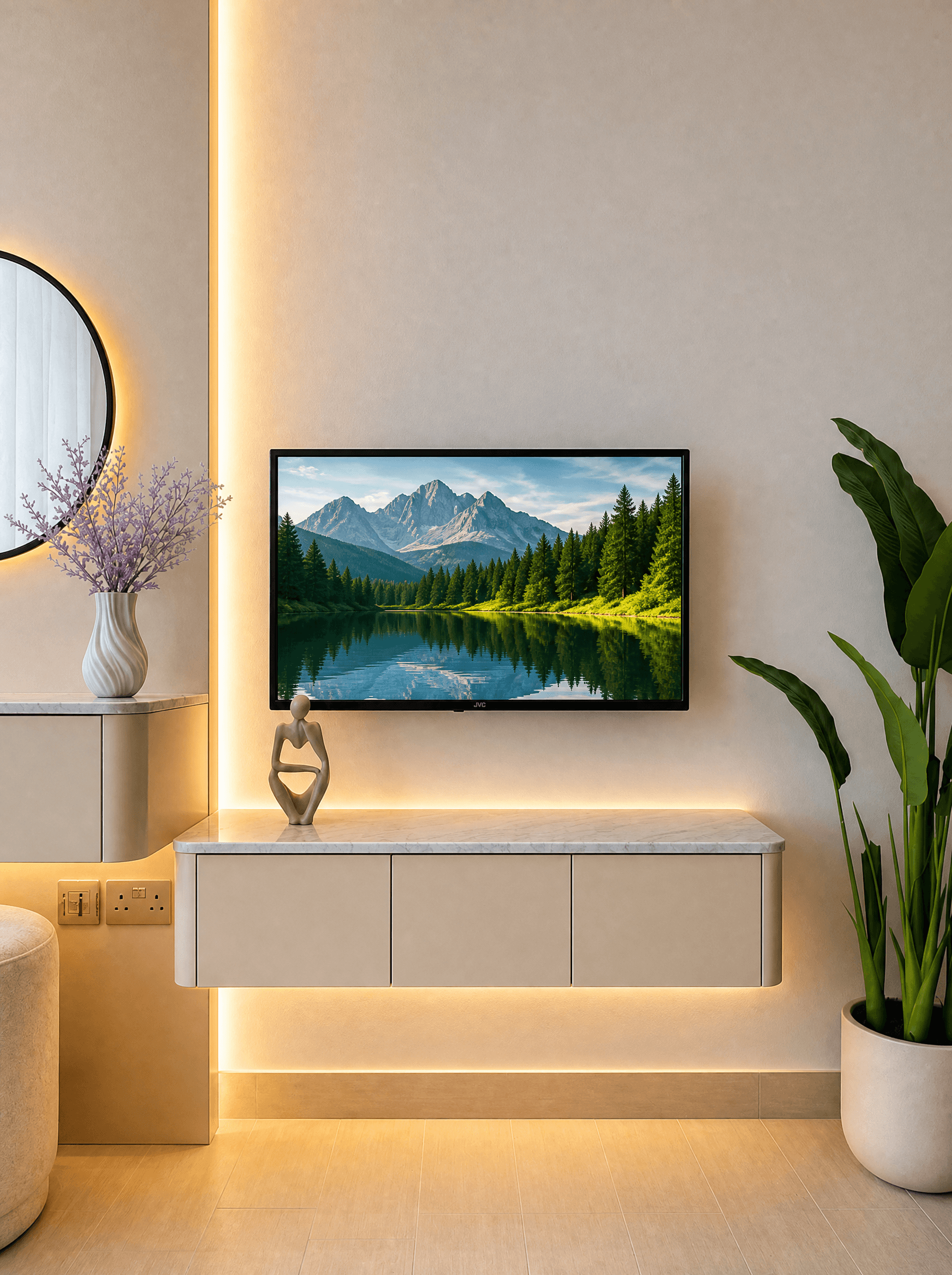 TV Unit with Dressing Console